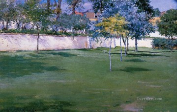 impressionism landscape Painting - Brooklyn Navy Yard impressionism landscape William Merritt Chase
